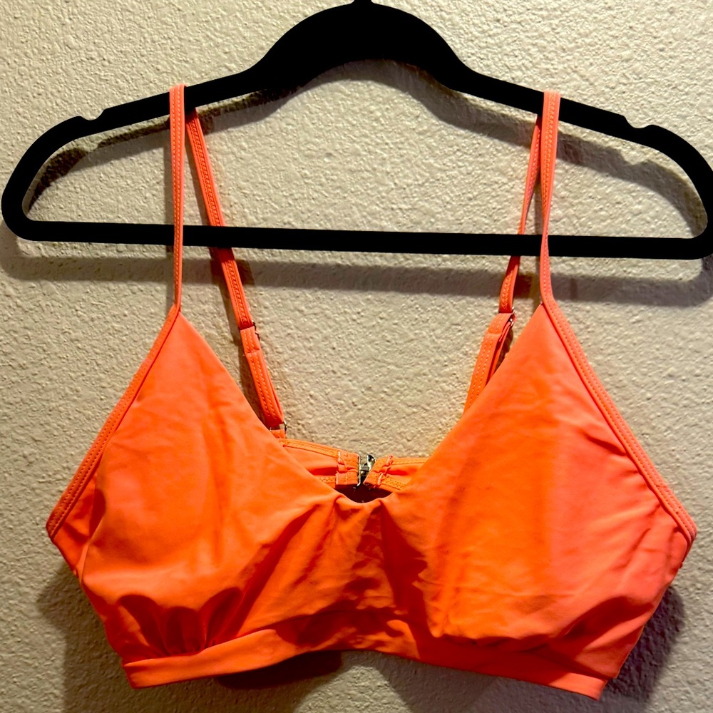 Orange bikini top XL